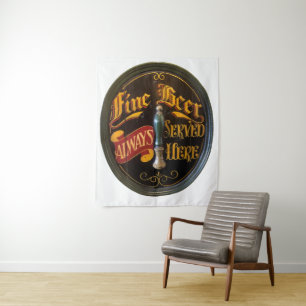 Traditional Real Ale or Beer Pub Bar Tapestry