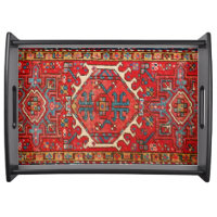 Traditional Red Antique Oriental Persian  