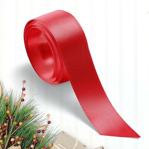 Traditional Red Christmas Grosgrain Ribbon