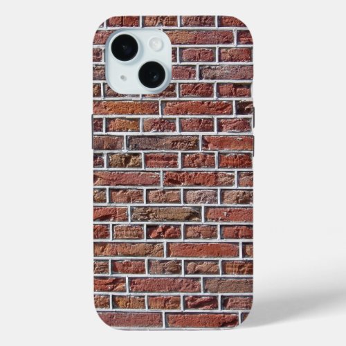 Traditional Red Dutch Brickwork Pointing Pattern iPhone 15 Case