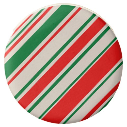 Traditional Red Green White Stripes Candycane Chocolate Covered Oreo