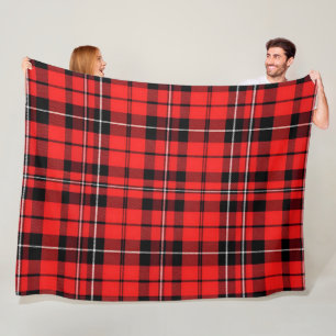Traditional Red Plaid Tartan Popular Collection Fleece Blanket