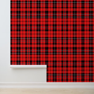 Traditional Red Plaid Tartan Popular Collection Wallpaper