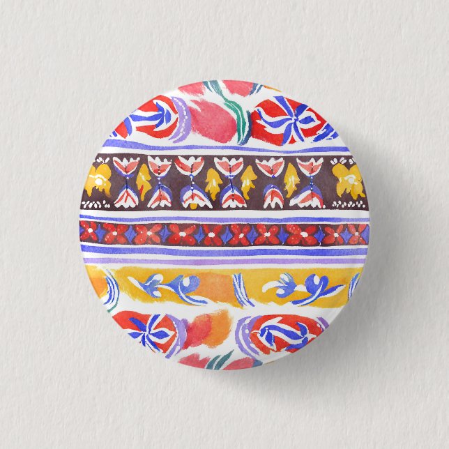 traditional Romanian decor Button (Front)