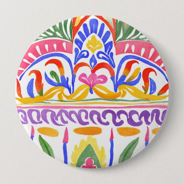 traditional Romanian decor Button (Front)