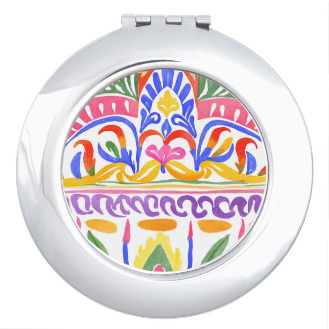traditional Romanian decor Compact Mirror (Front)