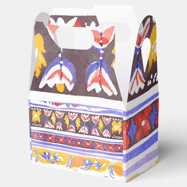 traditional Romanian decor Favor Boxes (Opened)