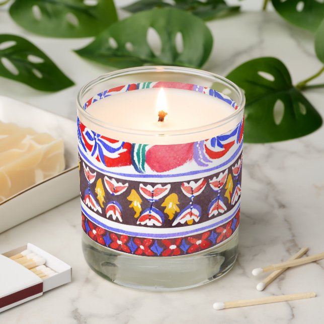 traditional Romanian decor Scented Candle (Lit)