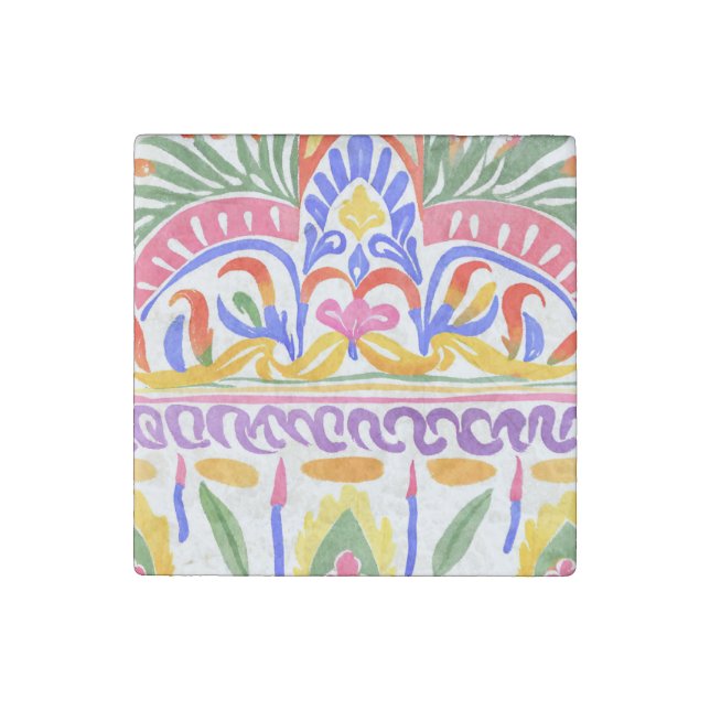 traditional Romanian decor Stone Magnet (Front)