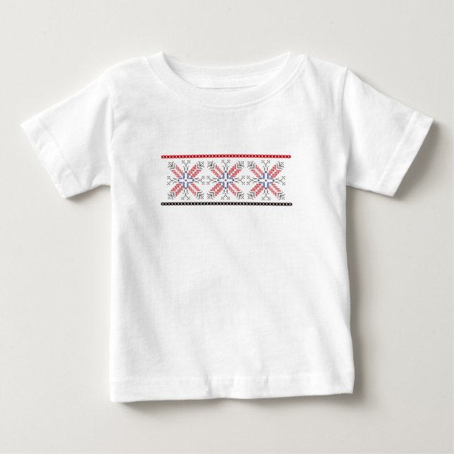 Traditional Romanian folk art motifs  Romania 1 Baby T-Shirt (Front)