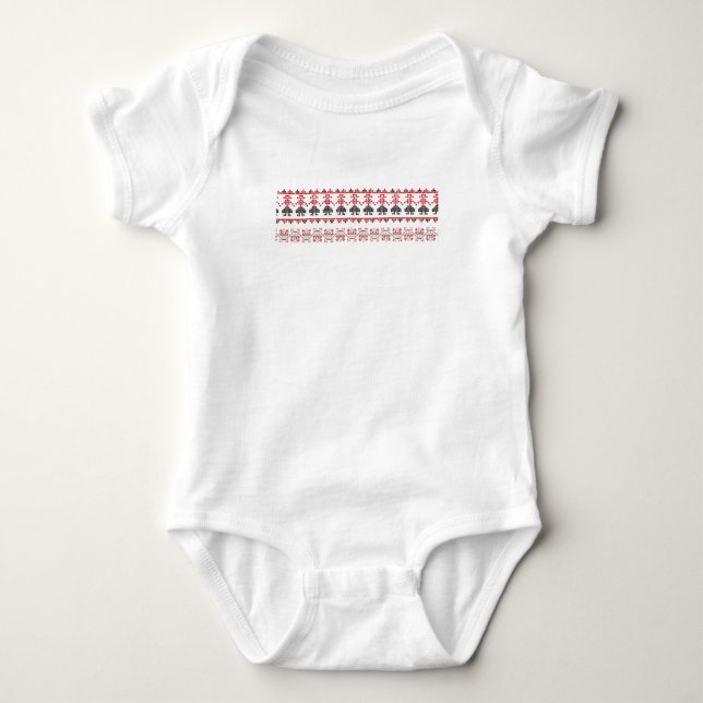 Traditional Romanian folk art motifs  Romania 3 Baby Bodysuit (Front)