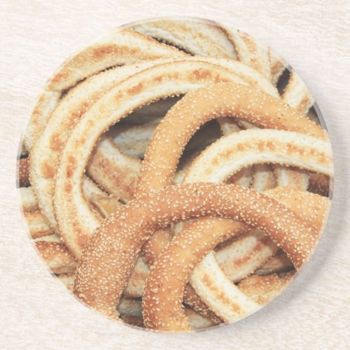 Traditional Round Bread in Greece Rnd Coaster