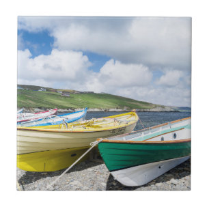 Traditional rowboats ceramic tile