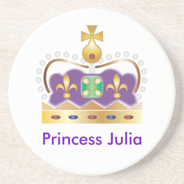 Traditional Royal Crown Drink Coaster (Front)
