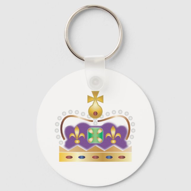 Traditional Royal Crown Keychain (Front)