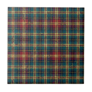Traditional Royal Scottish Tartan Plaid Pattern Ceramic Tile