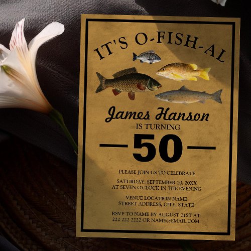 Traditional Rustic Fishing | 50th Birthday