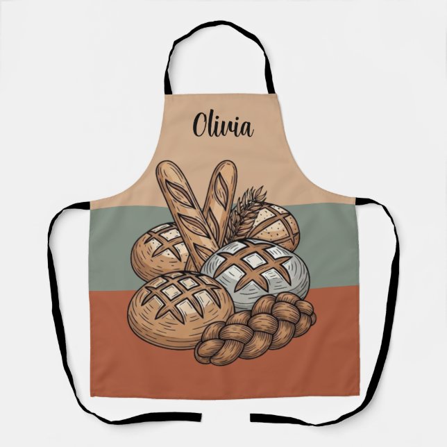Traditional Rustic Sourdough & Baguette Apron (Front)