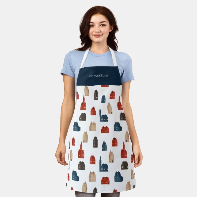 Traditional Rustic Winter decor Christmas gift  Apron (Worn)