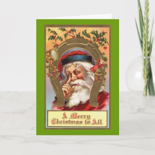 Traditional Santa Claus Greeting Card