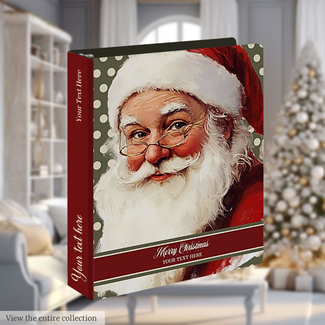 Traditional Santa Claus Xmas Planner Organizer 3 Ring Binder (Traditional Santa Claus Xmas Planner Organizer)