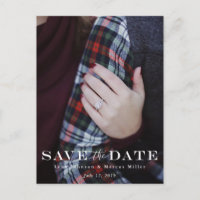 Traditional Save The Date Postcard