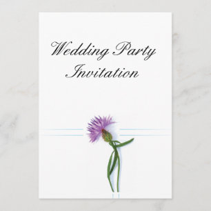 Traditional Scottish and Celtic Wedding Thistle Th Invitation