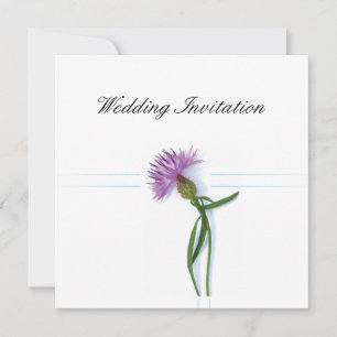 Traditional Scottish and Celtic Wedding Thistle Th Invitation