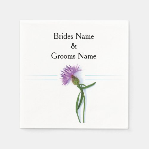 Traditional Scottish and Celtic Wedding Thistle Th Napkins