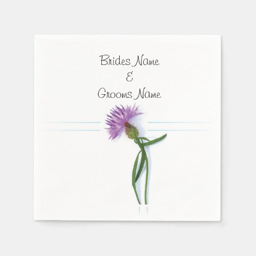 Traditional Scottish and Celtic Wedding Thistle Th Paper Napkins