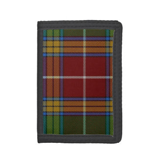 Traditional Scottish Baxter Tartan Plaid Tri-fold Wallet