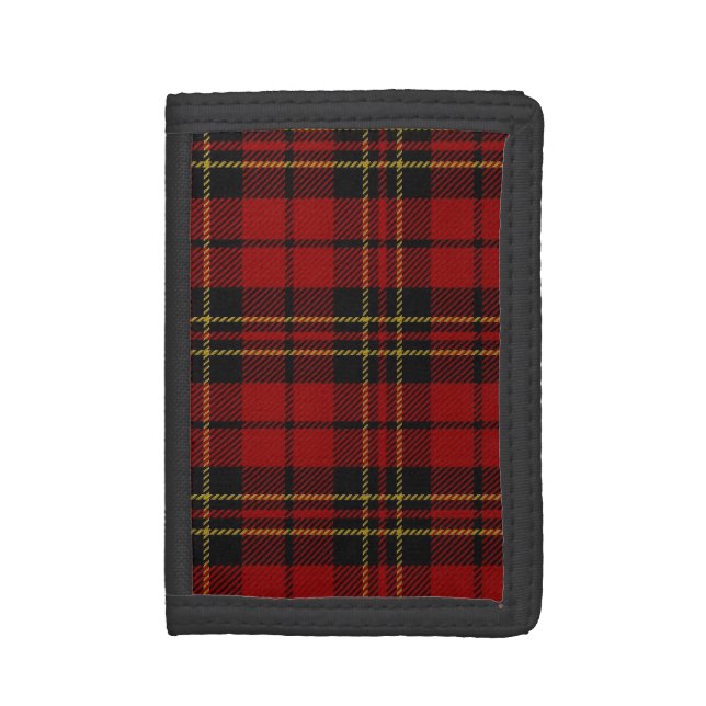 Traditional Scottish Brodie Tartan Plaid Tri-fold Wallet (Front Vertical)