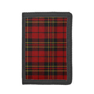 Traditional Scottish Brodie Tartan Plaid Trifold Wallet