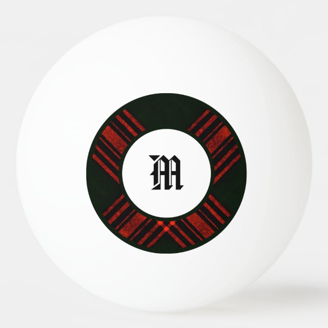 Traditional Scottish Clan Plaid Pattern Ping Pong Ball (Front)