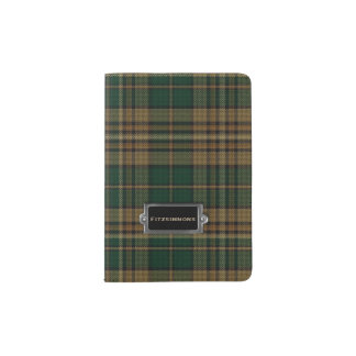 Traditional Scottish Fitzsimmons Plaid  Passport Holder