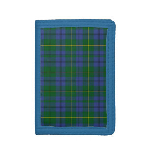 Traditional Scottish Johnston Tartan Plaid Trifold Wallet