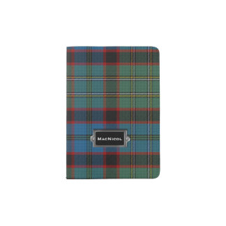 Traditional Scottish MacNicol Plaid Passport Holder