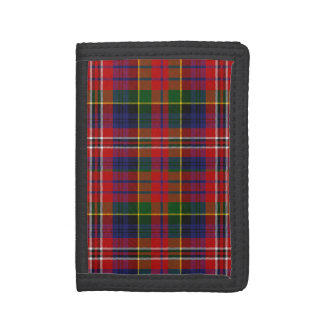 Traditional Scottish MacPherson Clan Tartan Plaid Tri-fold Wallet