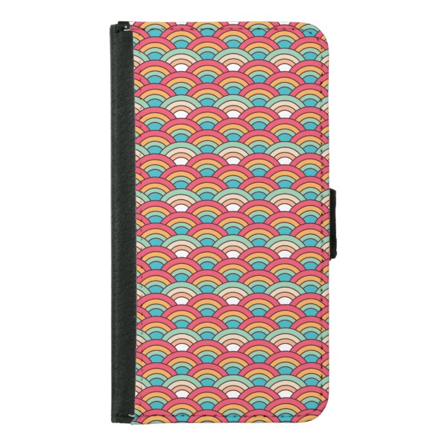 Traditional Seamless Pattern Elegant Design Samsung Galaxy Wallet Case (Front)