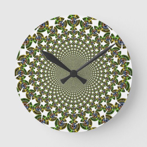 Traditional Seamless Sharks Round Clock