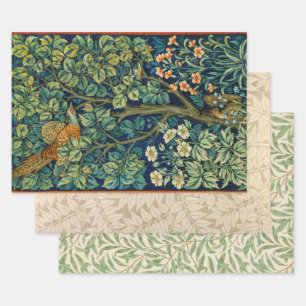 Traditional Selection of William Morris Wrapping Paper Sheets