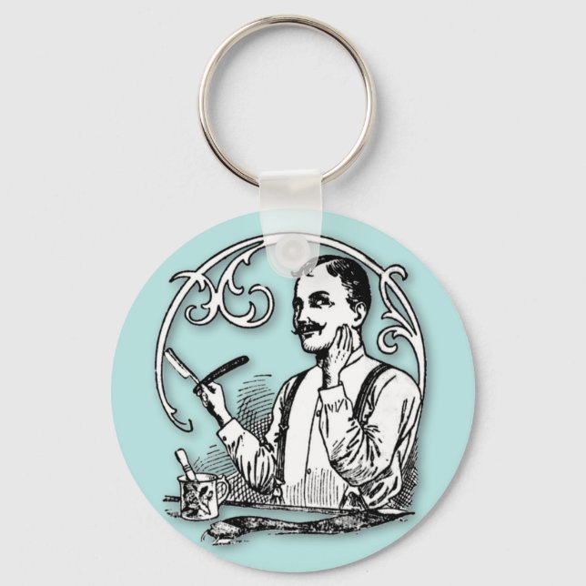 Traditional Shaver's Keychain (Front)