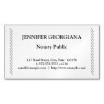 [ Thumbnail: Traditional & Simple Notary Public Magnet ]