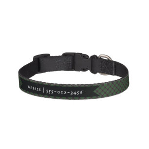 Traditional Sinclair Clan Tartan Plaid Pet Collar