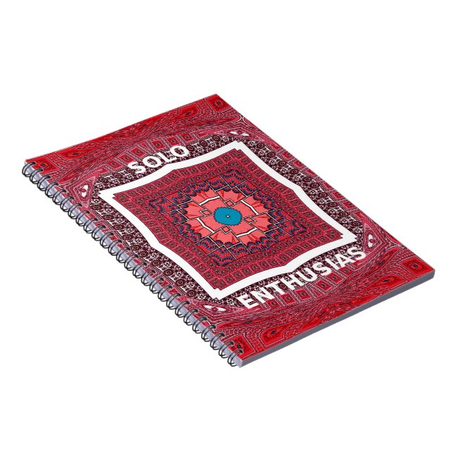 Traditional Sindhi Culture Ajrak Pattern Art Print Notebook (Right Side)