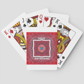 Traditional Sindhi Culture Ajrak Pattern Art Print Poker Cards