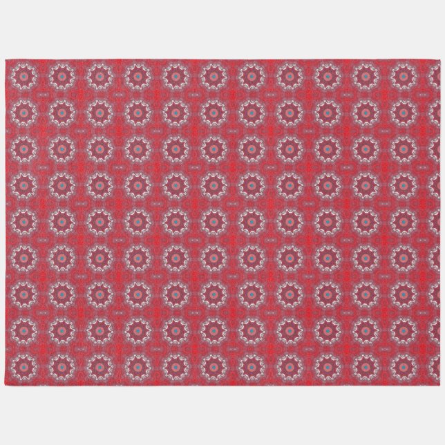 Traditional Sindhi Indus Craft Ajrak Design Art Rug (Front)