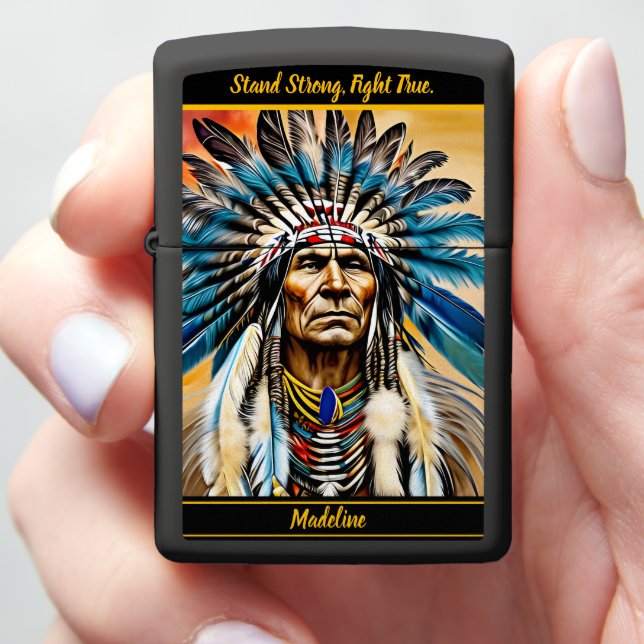 Traditional Sketchbook: Wild Spirit Zippo Lighter (In Hand)