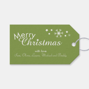 Traditional - Soft Green - Customizable Gift Tags
