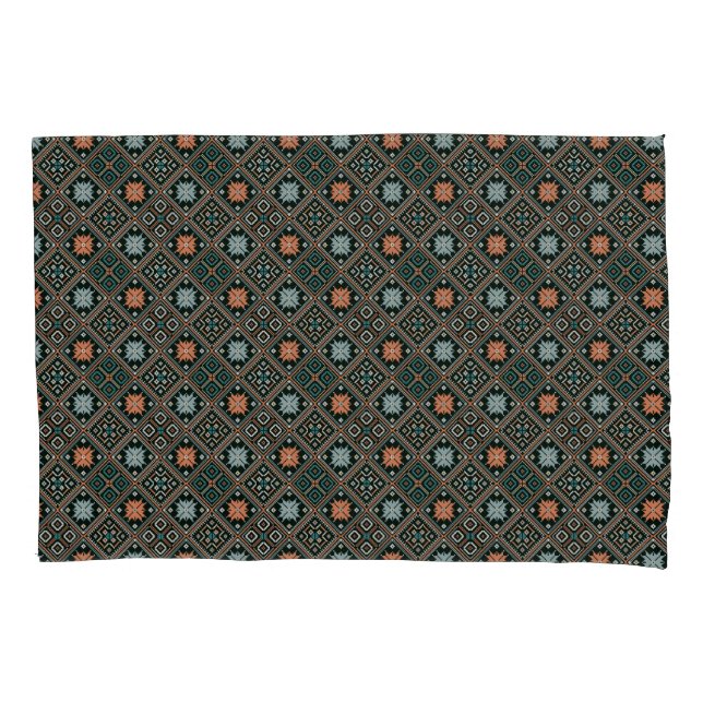 TRADITIONAL SONGKET PRINT PILLOW CASE (Front-Left)